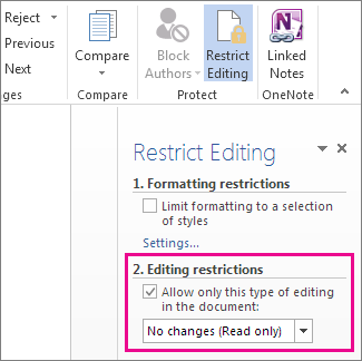 How to create a read-only document in Word that can be opened without a password