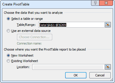How to create a simple pivot table in Excel?