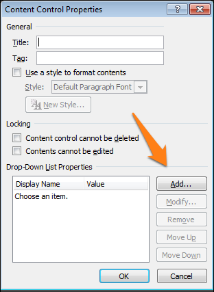 How to create fillable forms in MS Word 2010