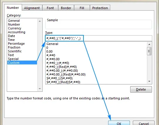 How to create your own data format in Excel