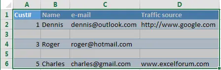 How to Delete All Blank Rows in Excel