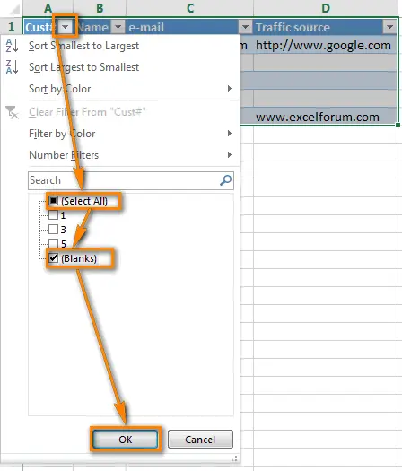 How to Delete All Blank Rows in Excel