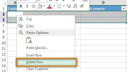 How to Delete All Blank Rows in Excel