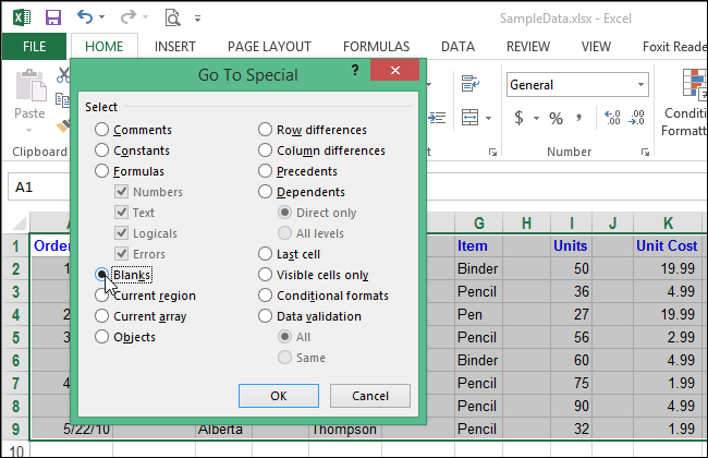 How to Delete Blank Columns and Rows in Excel 2013 - The Fastest and Easiest Way