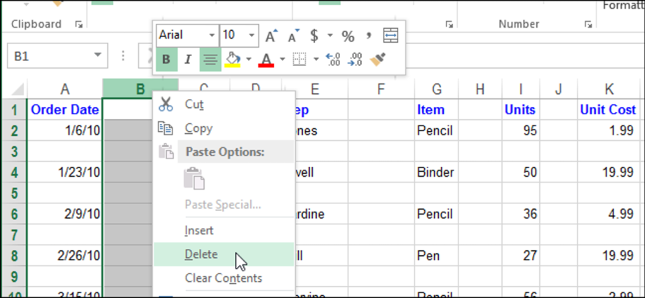 How to Delete Blank Columns and Rows in Excel 2013 &#8211; The Fastest and Easiest Way