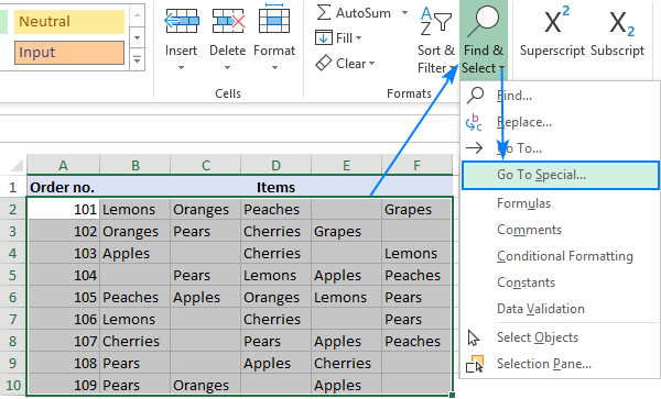 如何刪除excel中的單元格。 刪除分散和空單元格，Excel中刪除單元格的3種方法