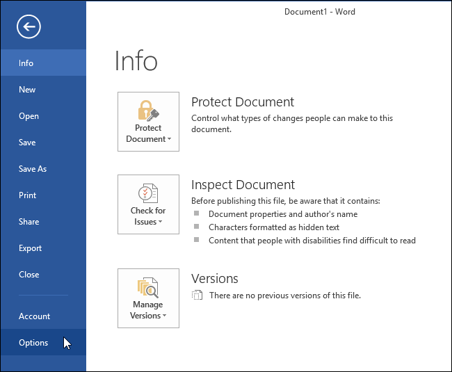 How to disable hyperlinks in Word 2013