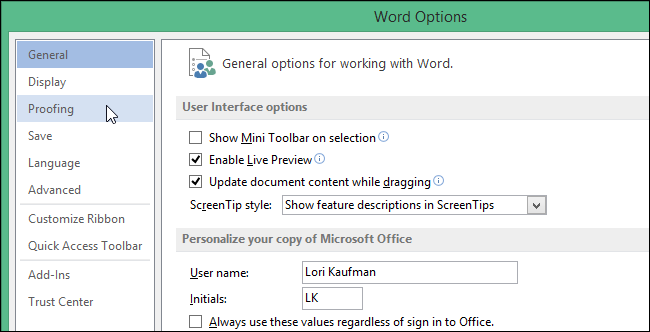 How to disable hyperlinks in Word 2013