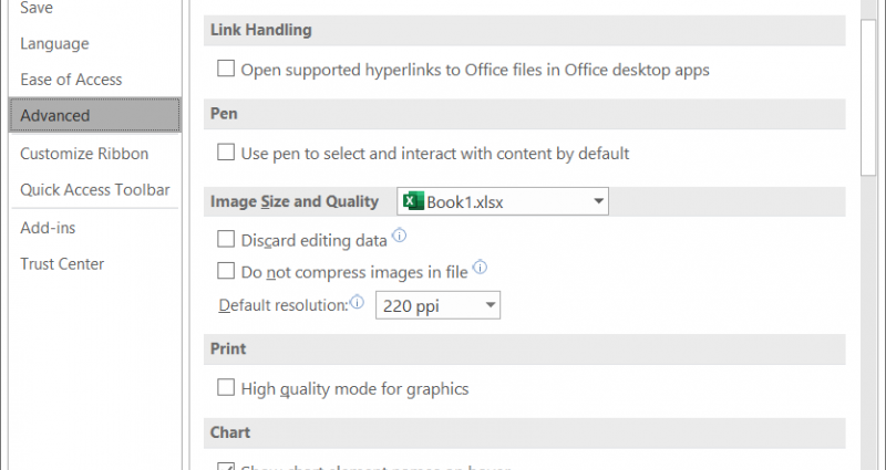 How to disable the Paste Options floating button in Excel