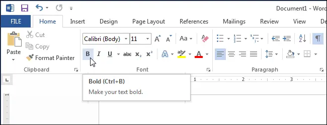 How to Display Keyboard Shortcuts in ScreenTips in Word 2013