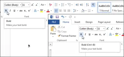 How to Display Keyboard Shortcuts in ScreenTips in Word 2013