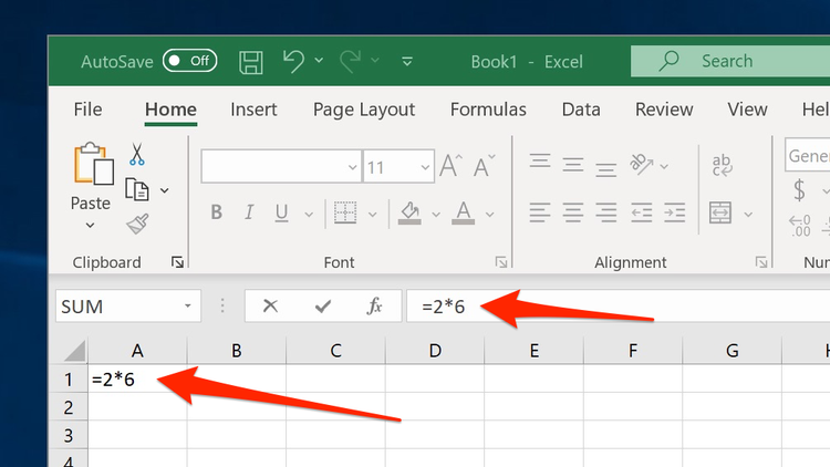 Как да направите умножение в Excel