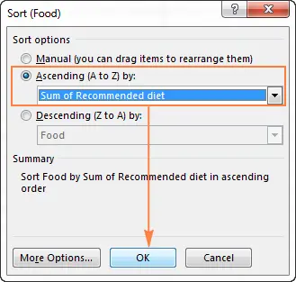 How to draw a pie chart in Excel