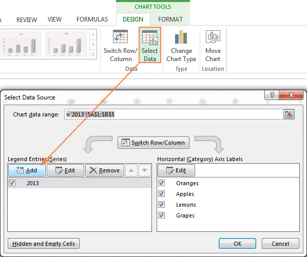 How to enter the same data in several selected cells at the same time