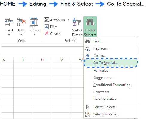 How to fill blank cells with top values ​​in Excel