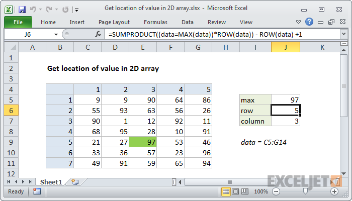 How To Find A Value In An Array In Excel Healthy Food Near Me