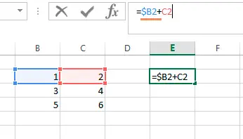 How to freeze a cell in an Excel formula