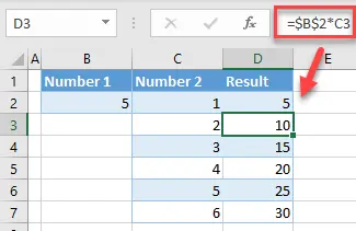 How to freeze a cell in an Excel formula