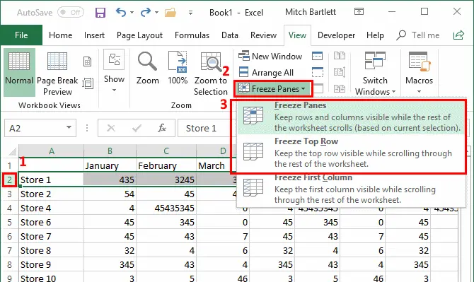 How To Freeze Rows And Columns In Excel Shortcut Keys