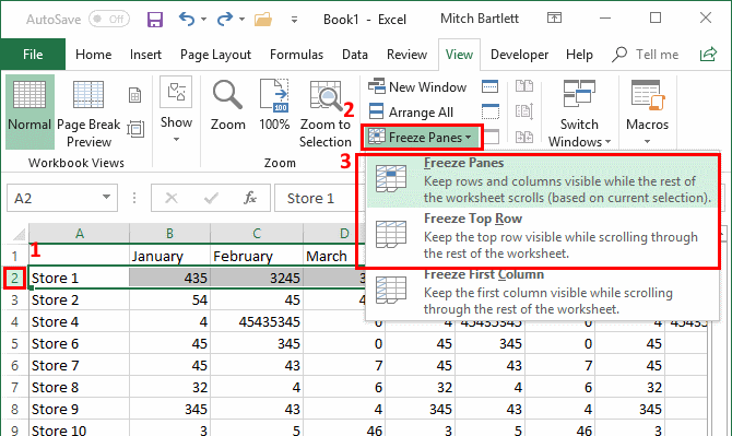 How To Freeze And Unfreeze Rows And Columns In Excel Healthy Food Near Me