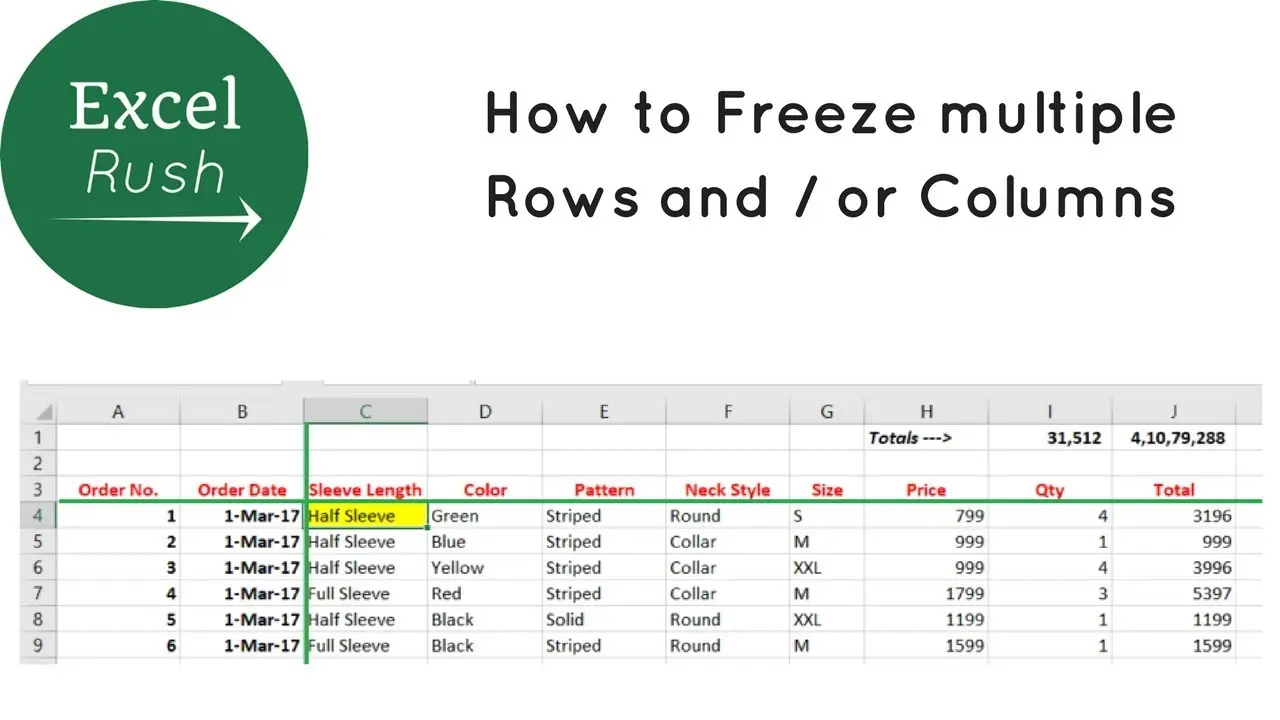 How to Freeze Multiple Columns in Excel