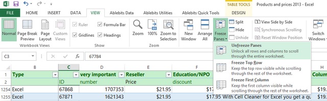 How to Freeze Top Rows in Excel