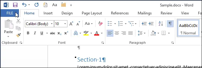 How to get rid of the blue wavy underline in Word 2013