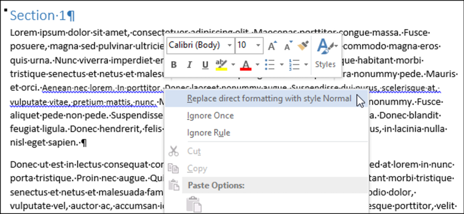 How To Get Rid Of The Blue Wavy Underline In Word 2013 Healthy Food 