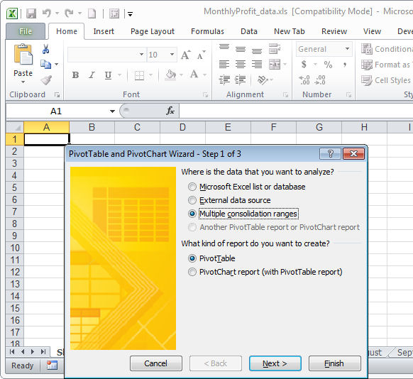 How to group data in an Excel PivotTable for further generalization and analysis