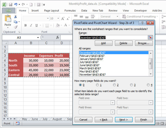 How to group data in an Excel PivotTable for further generalization and analysis