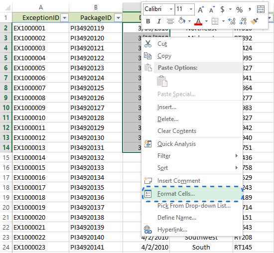 How to hide and show the grid in Excel 2010 and 2013