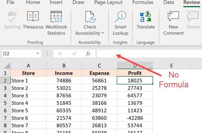 Formeln in Excel ausblenden. 2 Möglichkeiten, Formeln in Excel auszublenden