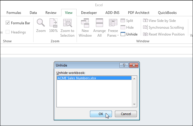 How to hide sheets and entire workbooks in Excel