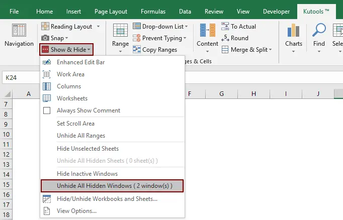 How to hide sheets and entire workbooks in Excel