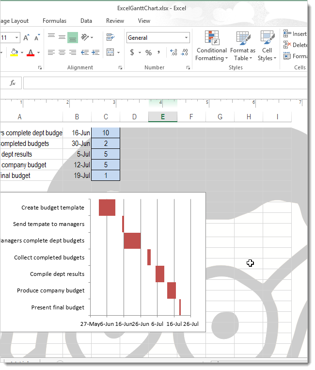 How to insert background picture when printing in Excel 2013