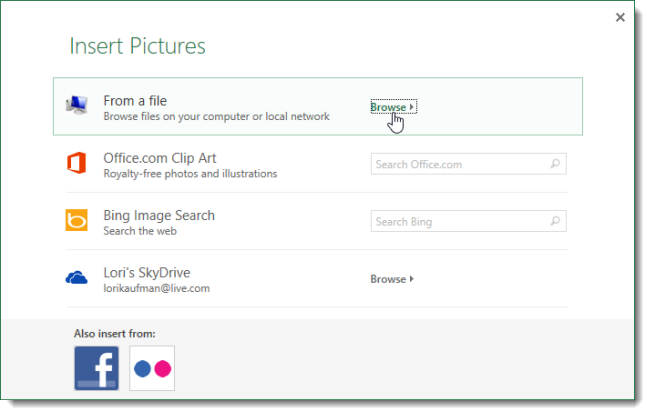 How to insert background picture when printing in Excel 2013