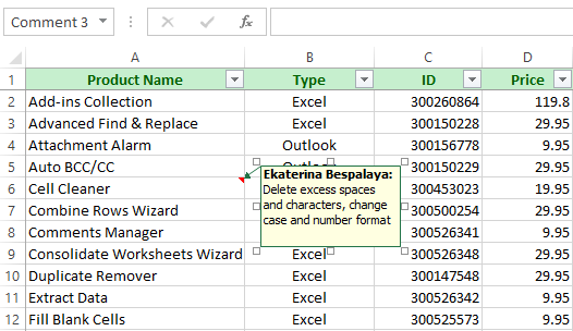 How to insert notes in Excel, add pictures to notes, show and hide notes