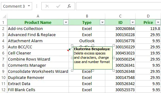 How to insert notes in Excel, add pictures to notes, show and hide notes