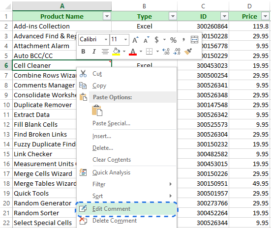 How to insert notes in Excel, add pictures to notes, show and hide notes