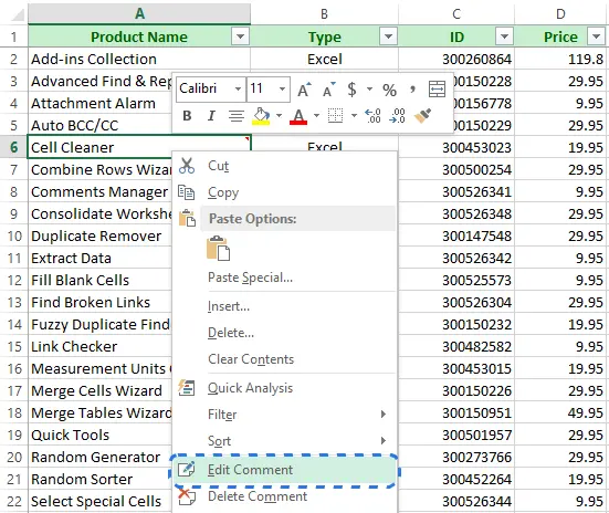 How to insert notes in Excel, add pictures to notes, show and hide notes