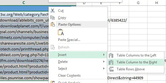 How to insert the same data (formulas) into all selected cells at the same time