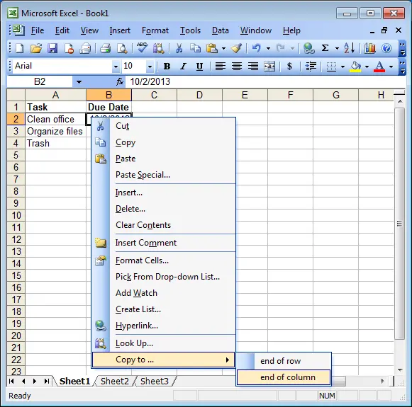 How to make a dropdown list in Excel. Through the context menu and developer tools