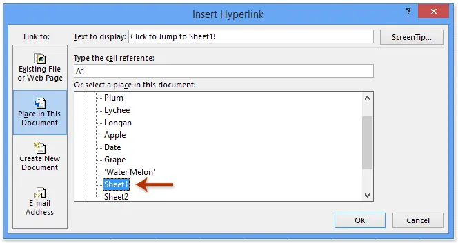 How to make a link in excel. Creating links in Excel to another sheet, to another book, hyperlink