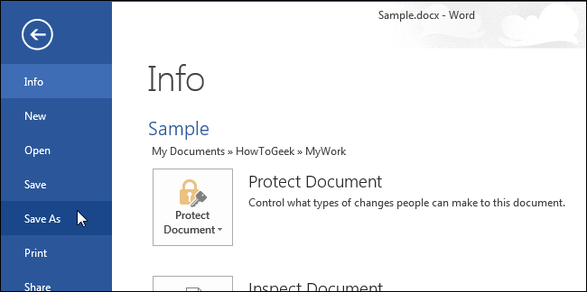 How to make Word prompt users to open a document in read-only mode