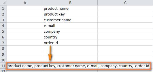 How to merge rows in Excel 2010 and 2013 without data loss