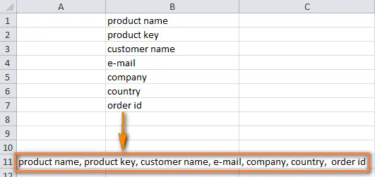 How to merge rows in Excel 2010 and 2013 without data loss