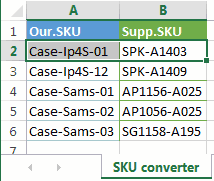 How to merge tables with partial match in Excel