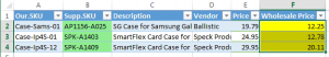 How to merge tables with partial match in Excel