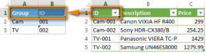 How to merge tables with partial match in Excel