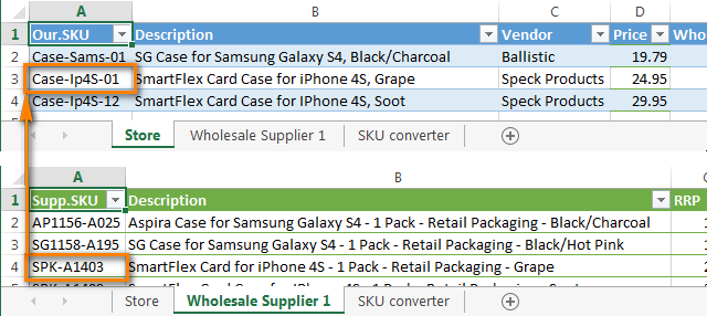 How to merge two excel spreadsheets by overlapping cells